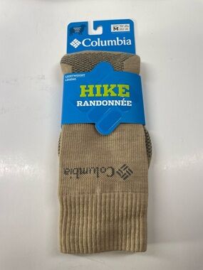 Columbia Hiking quarter Crew Socks Light weight merino wool M6-9, W8-11.5